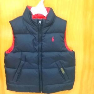 REVERSIBLE Polo RL & Company puffy vest *